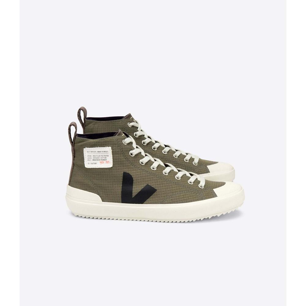 Women\'s Veja NOVA HL RIPSTOP High Tops Olive | ZA 346TCE